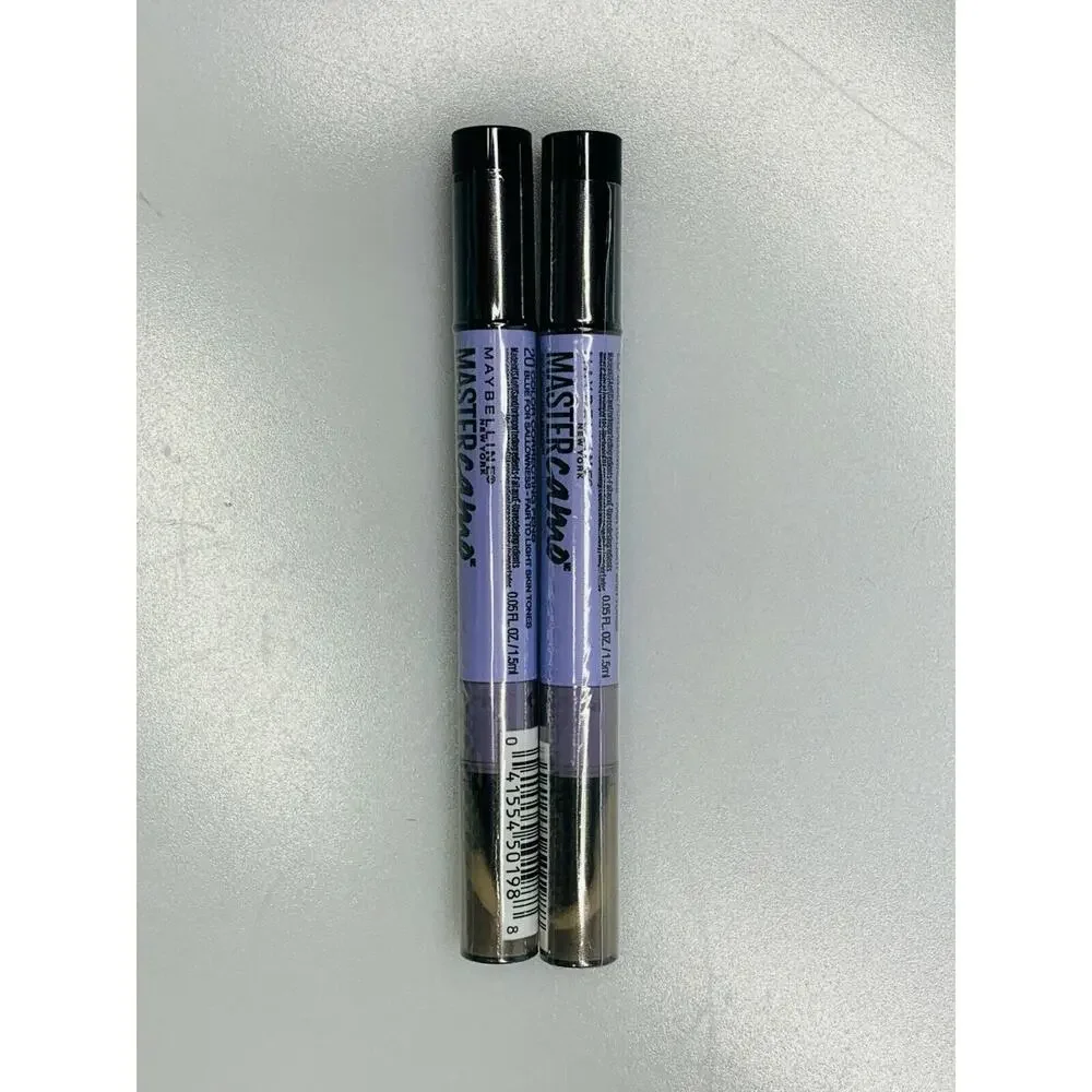 Set of 2 Maybelline NY Master Camo Color Correcting Pens, Blue for Sallowness
